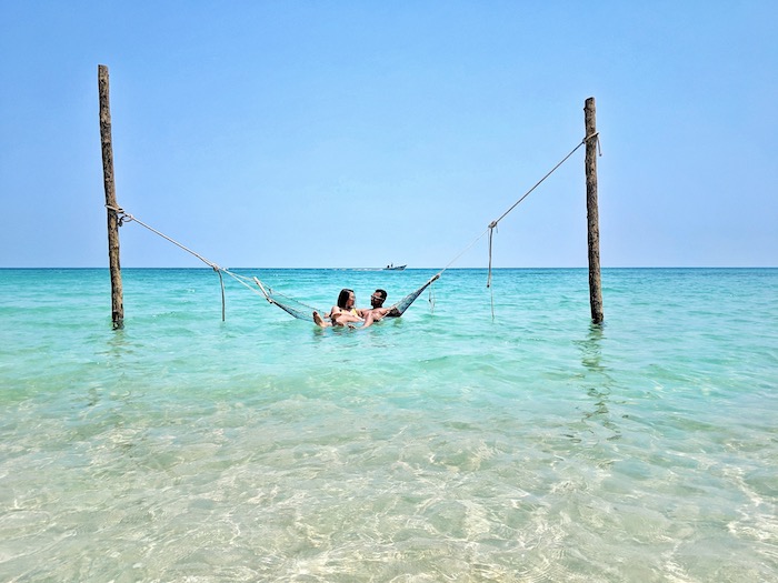 sea hammocks on koh phangan beach