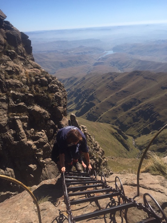 chain ladders hike in royal natal national park