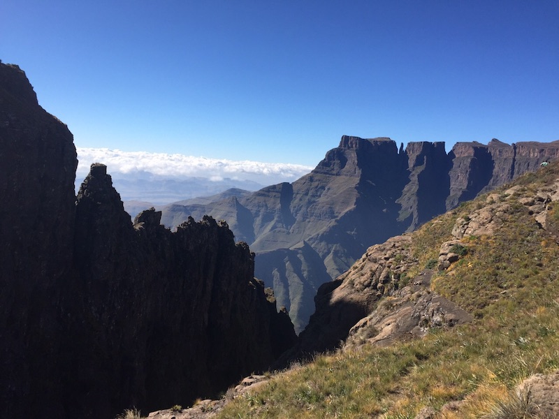 devils tooth pinnacle in royal natal national park