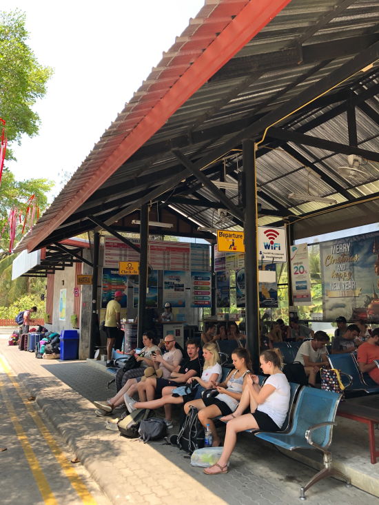 taking public transportation in thailand from krabi to koh samui, koh phangan and koh tao