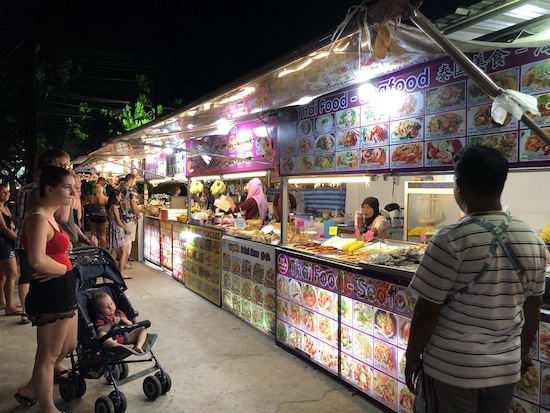 night market in krabi ao nang