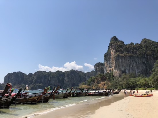 getting from aonang to railay beach