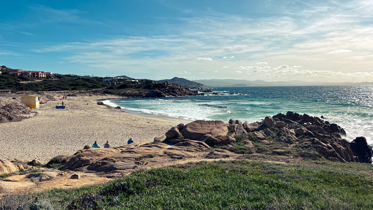 a quiet and windy beach near santa teresa gallura in north sardinia