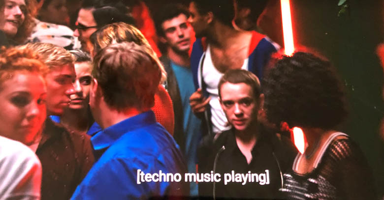 unorthodox netflix club scene with long queues