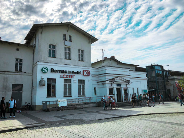 s bernau train station in berlin public transport zone c on the way to liepnitzsee lake near wandlitz in berlin brandenburg