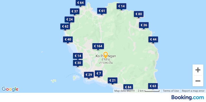 budget accommodation koh phangan thailand