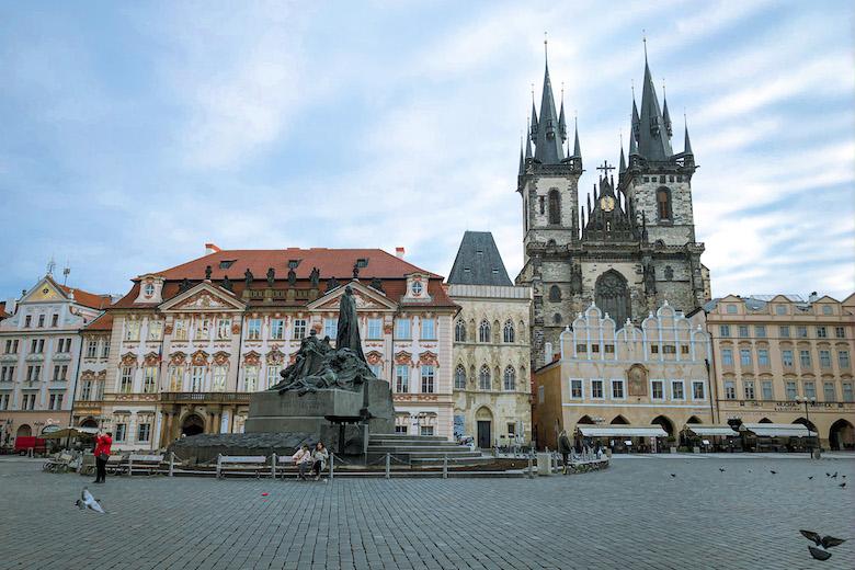 beautiful architecture around prague old town 