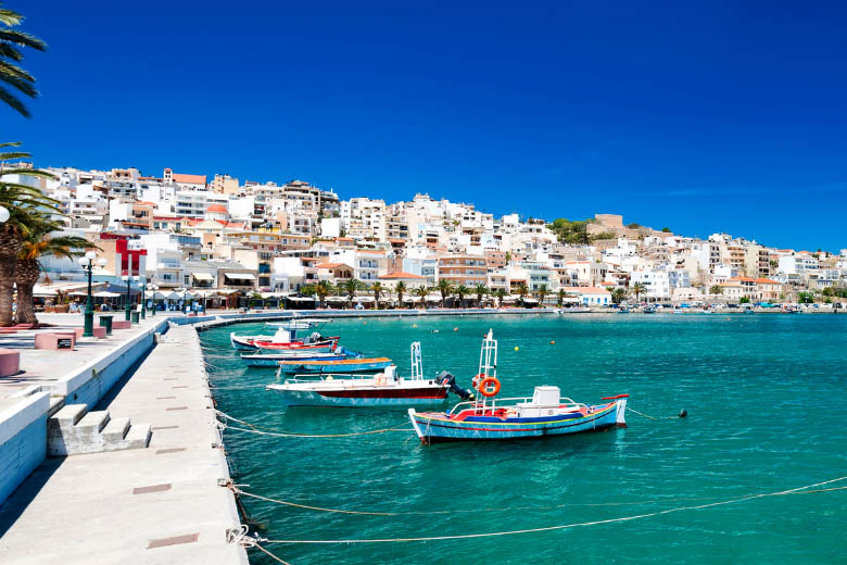 the coastal town of sitia in east crete has very few tourists