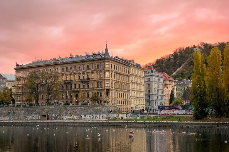 best spot for watching sunsets in prague