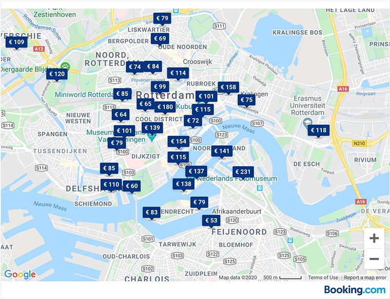 bookings.com link to compare hotel prices in rotterdam
