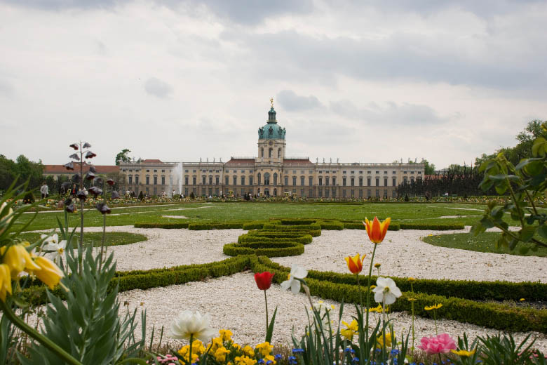 charlottenburg district in berlin with schloss charlottenburg and the palace gardens in view