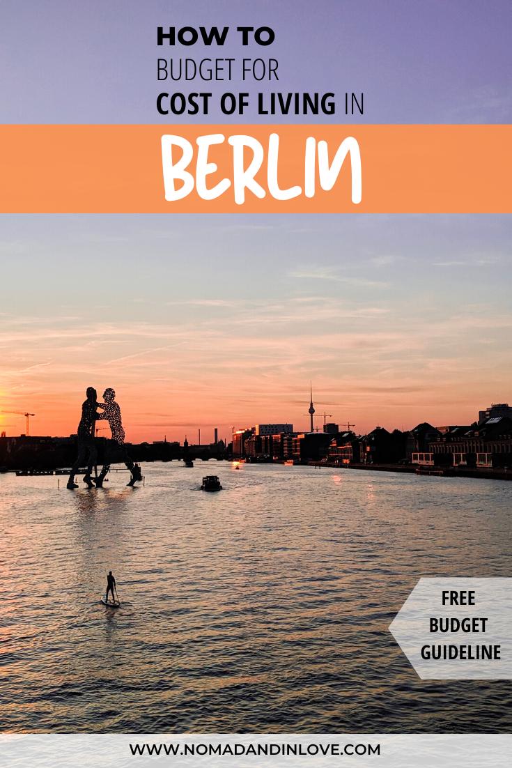 pinnable image to save what monthly expenses to budget for moving to berlin