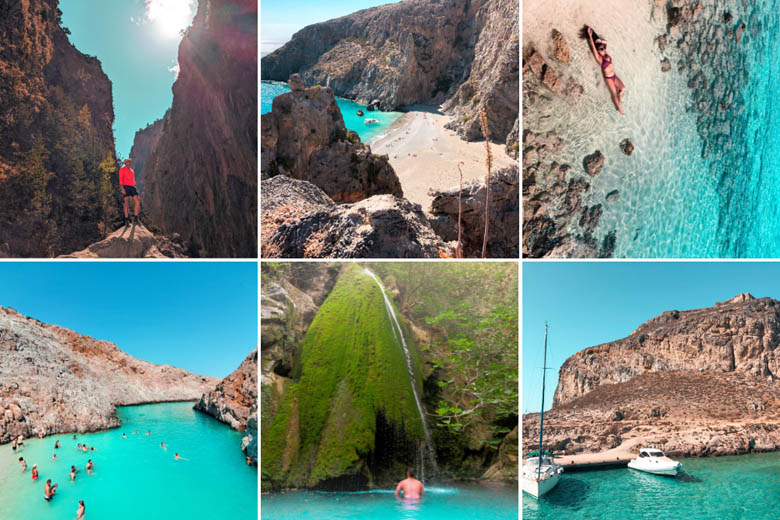 collection of images of the best sightseeing spots in crete in 14 days