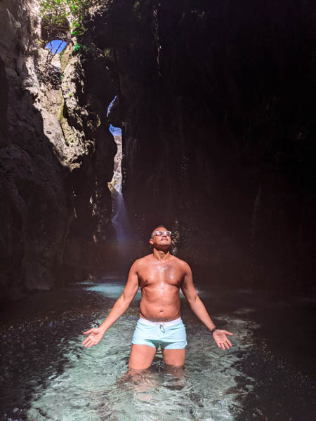 instagram photo spot at kourtaliotiko gorge waterfall crete 