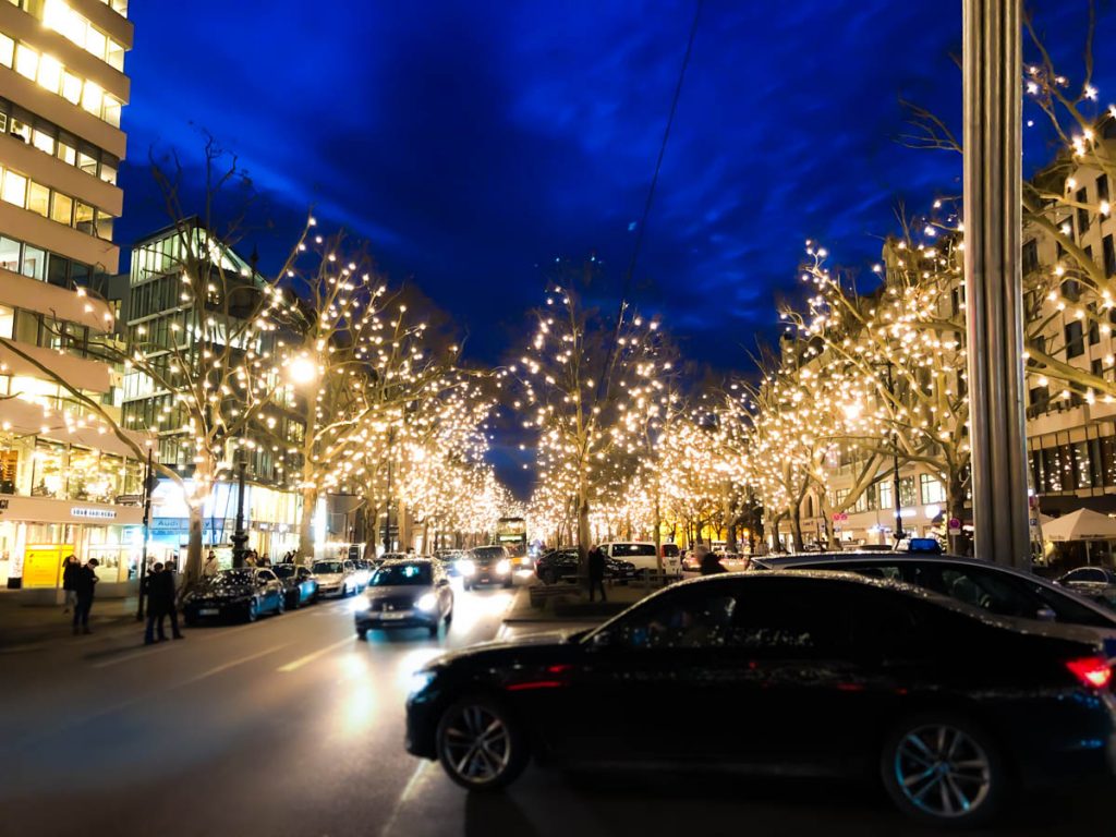 longest street lights in the world during christmas at Kurfürstendamm