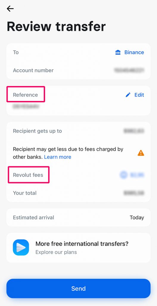 adding funds to binance using revolut card without transfer fees