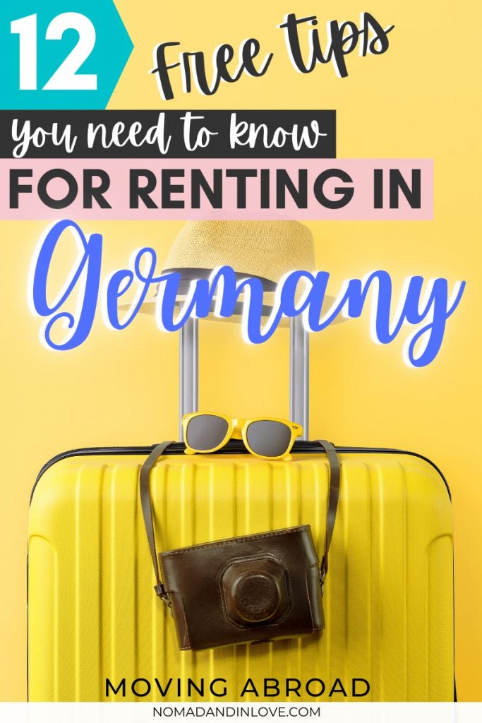 pinterest image of 12 free tips to know for house and apartment rentals in germany