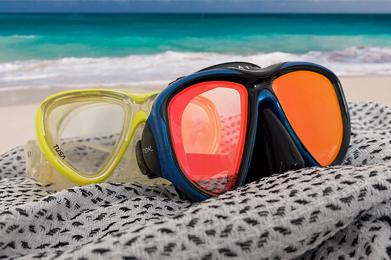 Tidal Mask with Advanced Anti-Fog Technology - Blue w/ Reflective Lens