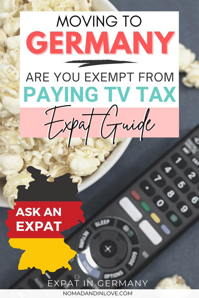 pinterest save image for moving to germany expat guide and how to pay for tv tax in Germany