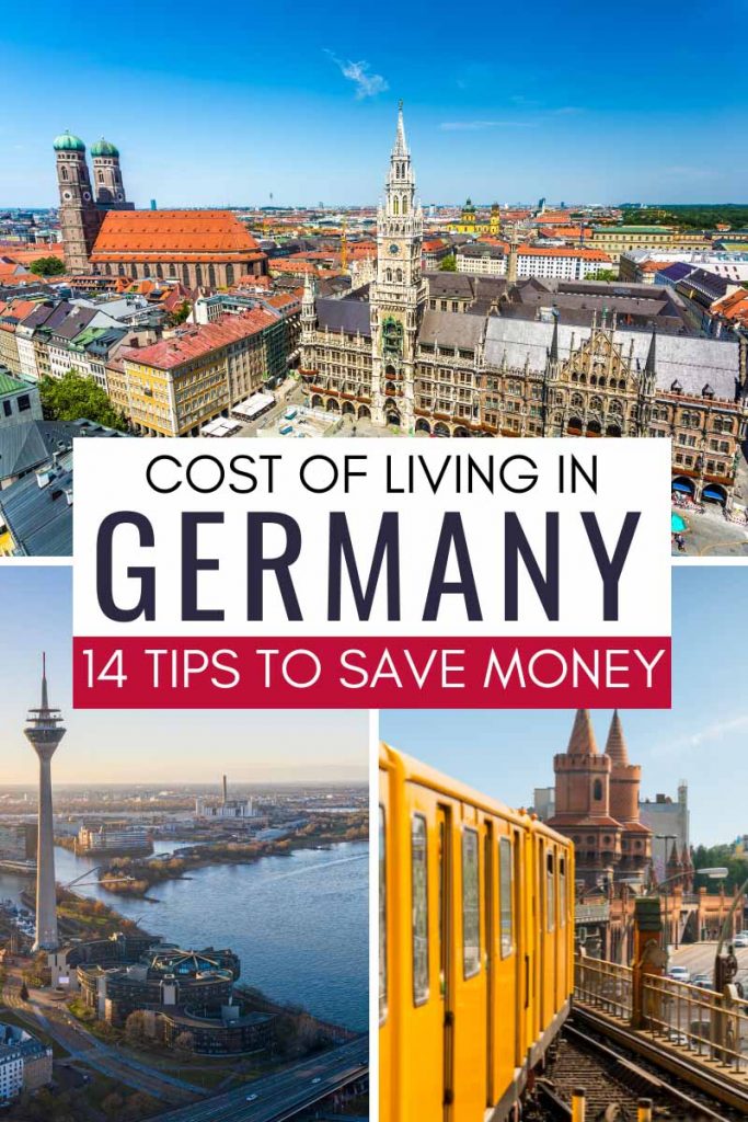 a guide on how to reduce cost of living in germany with 14 different ways to save money