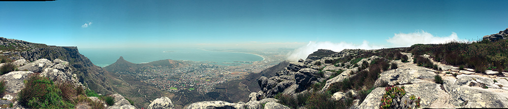 view of cape town from table mountain