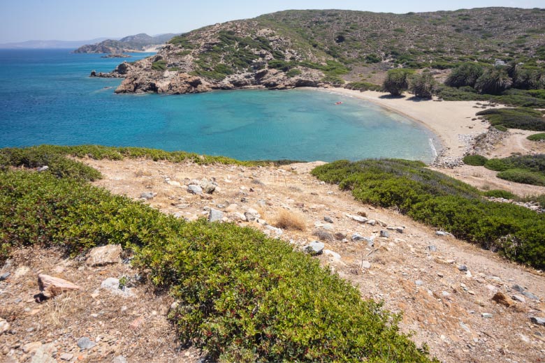 itanos is a hidden gem beach located on east crete