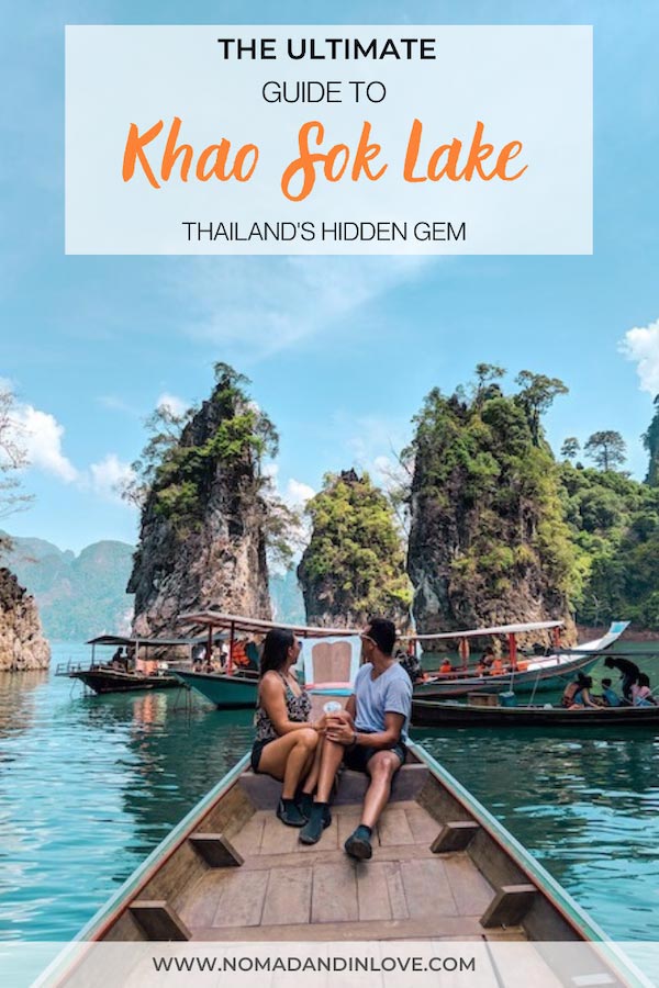 pinterest save image for khao sok national park travel guide