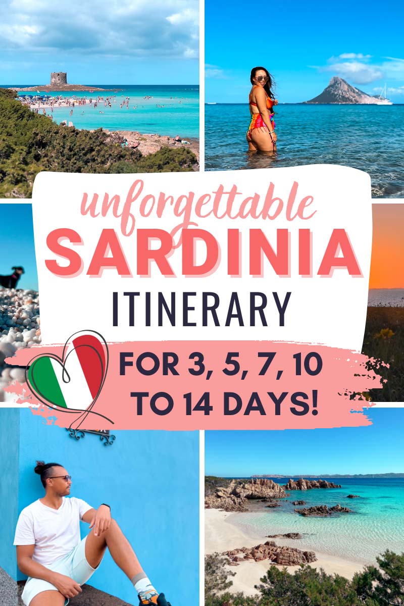 a travel guide for a north sardinia itinerary for 3 days to two weeks on a blog