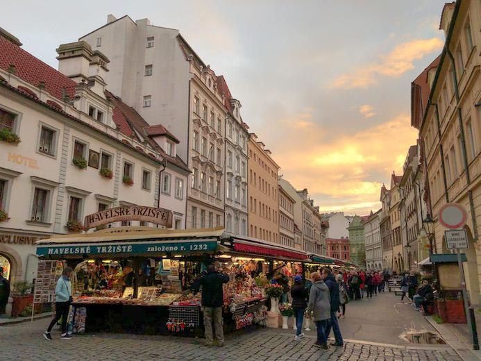 one of many prague flea and street markets