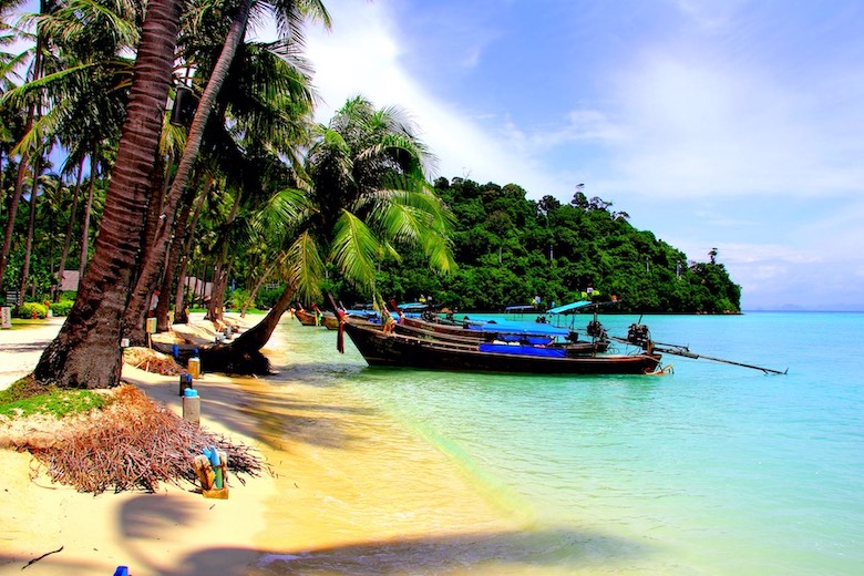 long tail boats in thailand is one of the public transportation options in Thailand