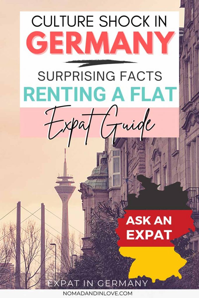pinterest image for an expat guide on things to know about german cultural norms to avoid culture shock renting an apartment in germany