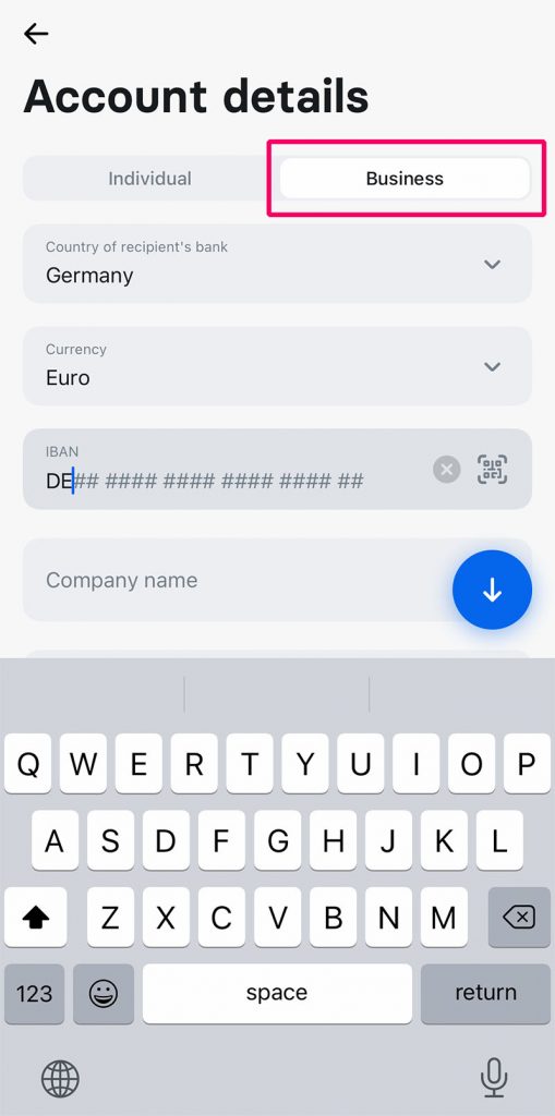 screenshot showing how to transfer and deposit money on binance using revolut bank