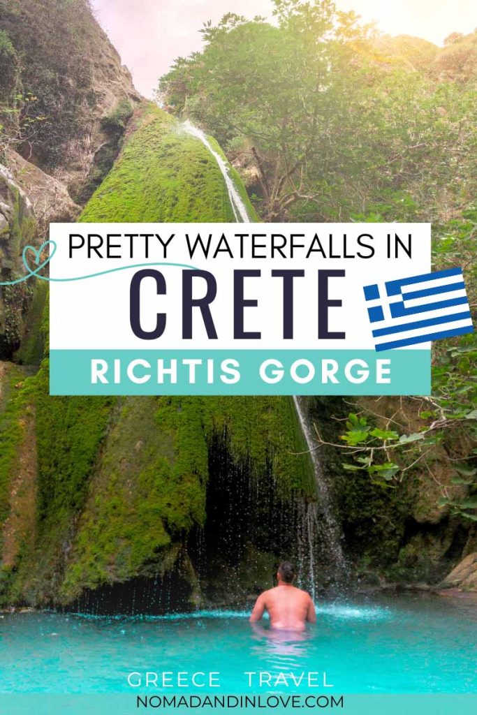 a crete travel guide on how to get to richtis gorge and find the waterfall