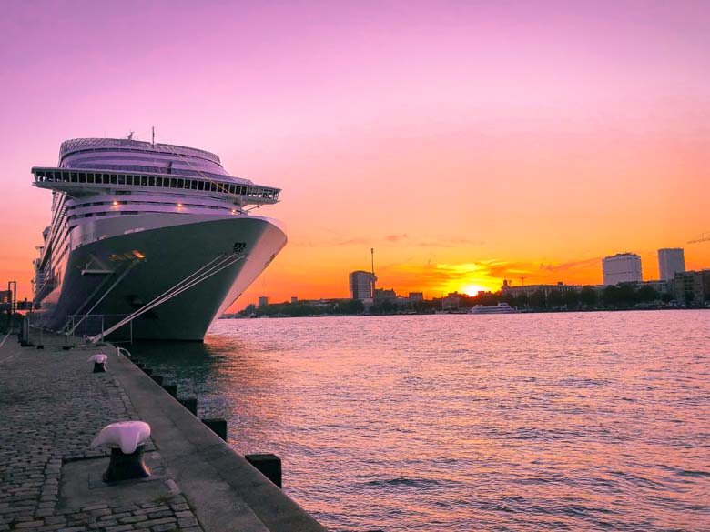 ss rotterdam is a former cruise liner now ship hotel - an unusual place to see in the netherlands