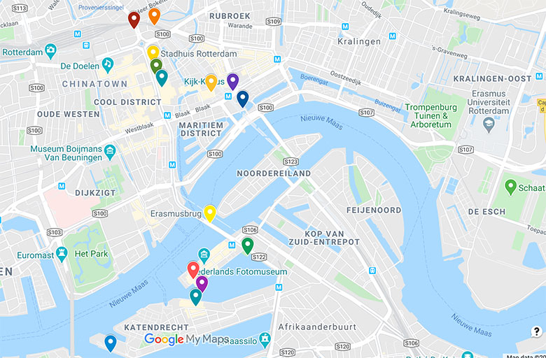 link to google map for rotterdam top places to see in 2 day itinerary