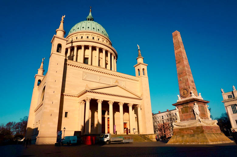 a day trip from berlin to potsdam to see st nicholas church or st nikolaikirche in germany