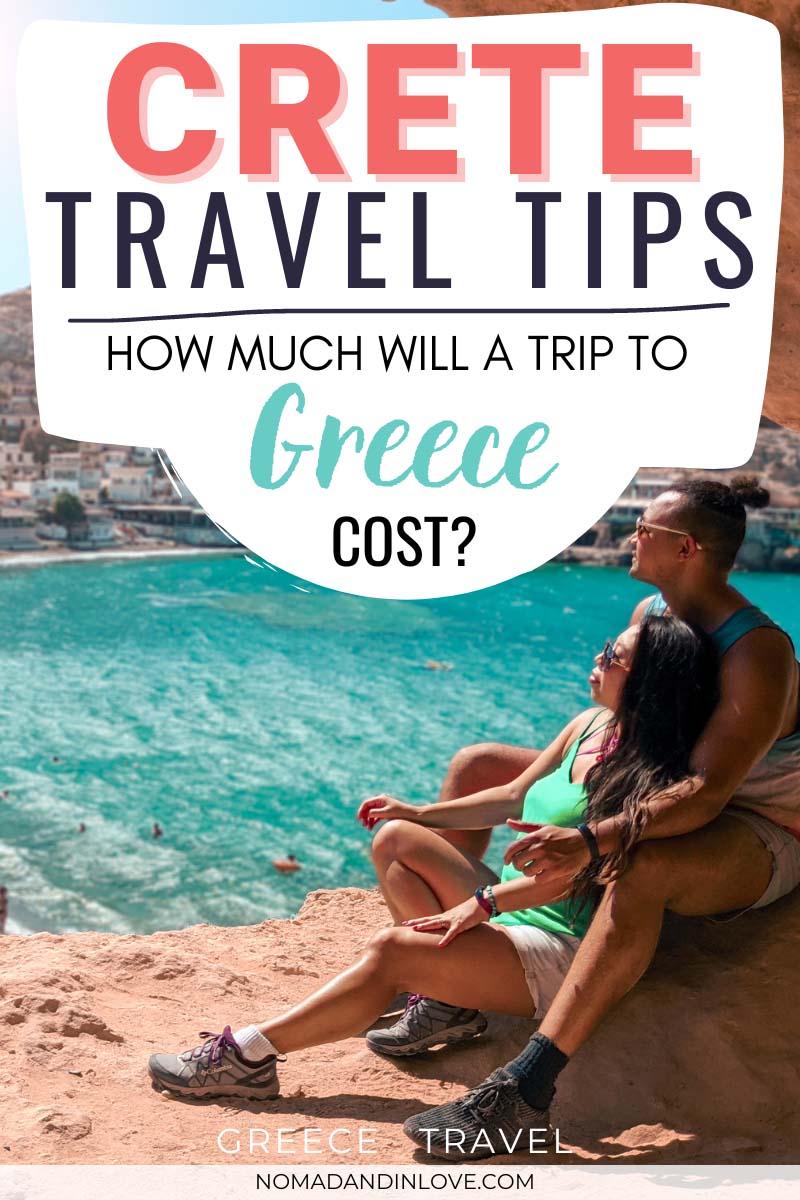 a crete travel guide on what costs to budget for when traveling crete and how much a trip to greece cost