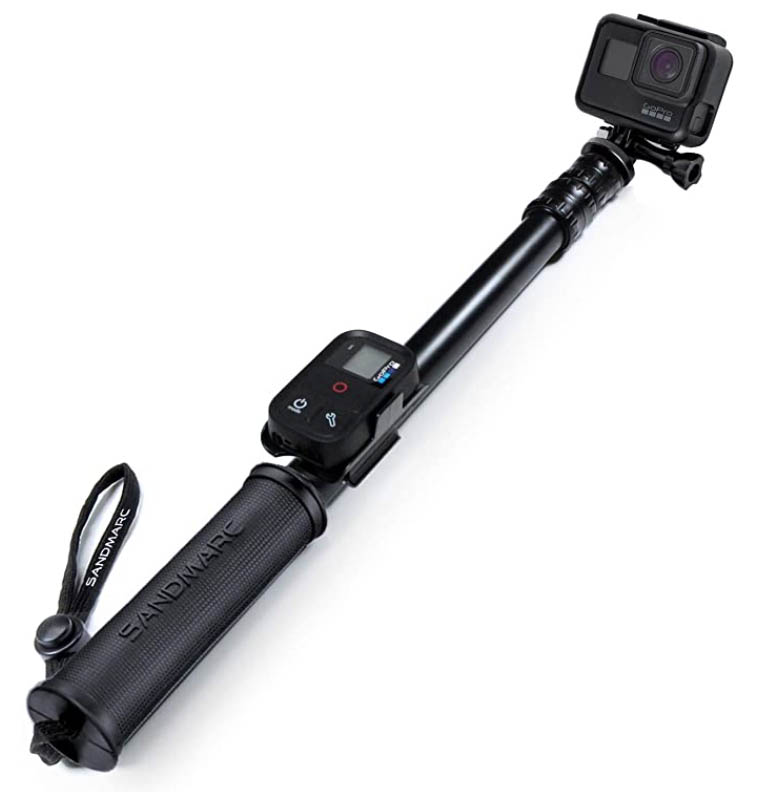waterproof selfie stick for gopro cameras with built-in remote are awesome scuba accessories 