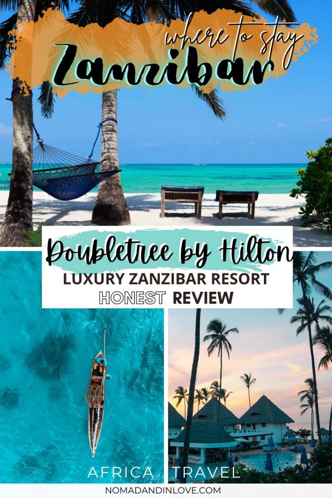 pinterest save image for where to stay in zanzibar island tanzania